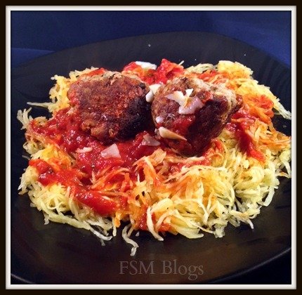 Spaghetti Squash and Turkey Meatballs Recipe #GlutenFree #JennieO 4