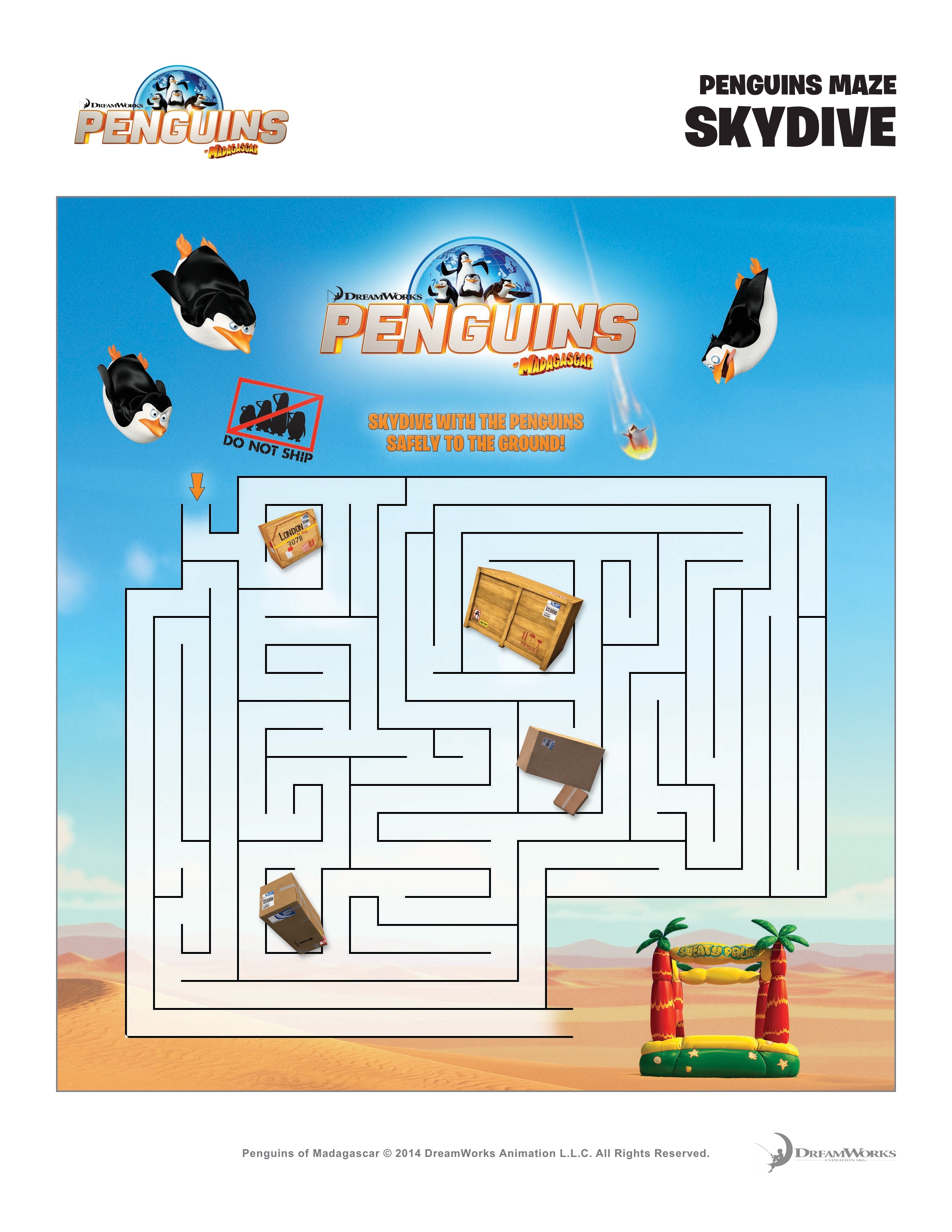 PENGUINS OF MADAGASCAR Activity Sheets and Coloring Pages #PenguinsInsiders 2