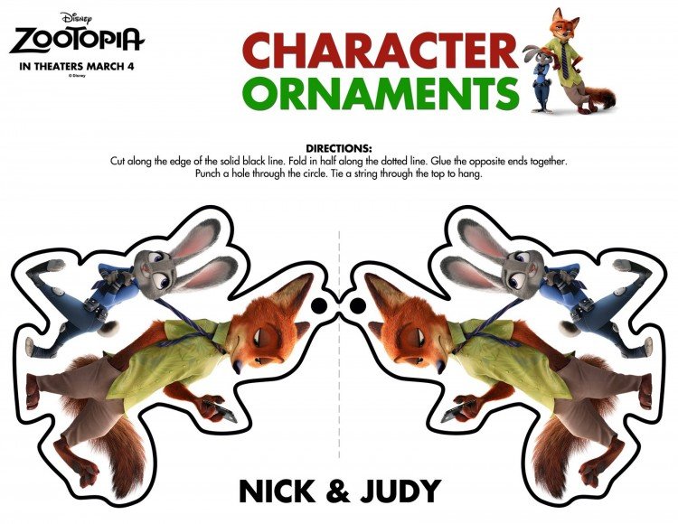 Zootopia Character Ornaments-3