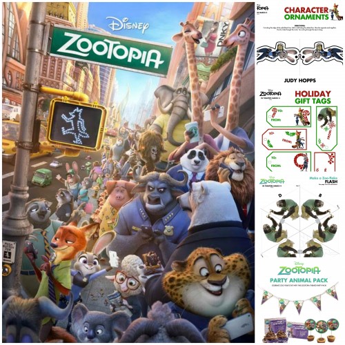 ZOOTOPIA Holiday Activity Sheets #Zootopia
