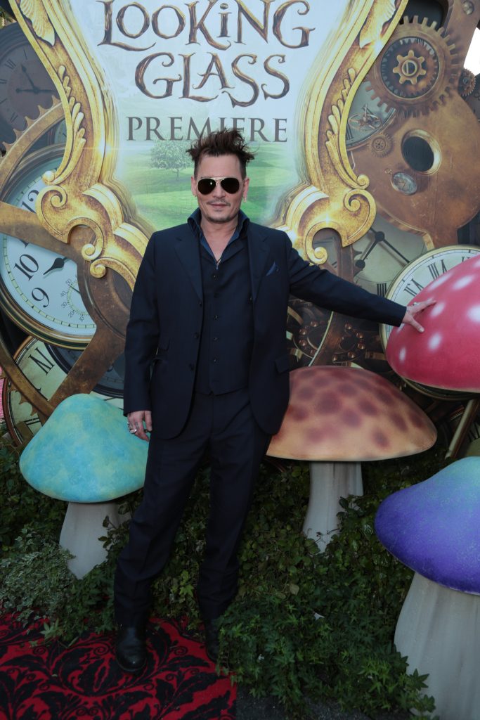 Johnny Depp arrives at The US Premiere of Disney's "Alice Through the Looking Glass" at the El Capitan Theater in Los Angeles, CA on Monday, May 23, 2016. .(Photo: Alex J. Berliner/ABImages)