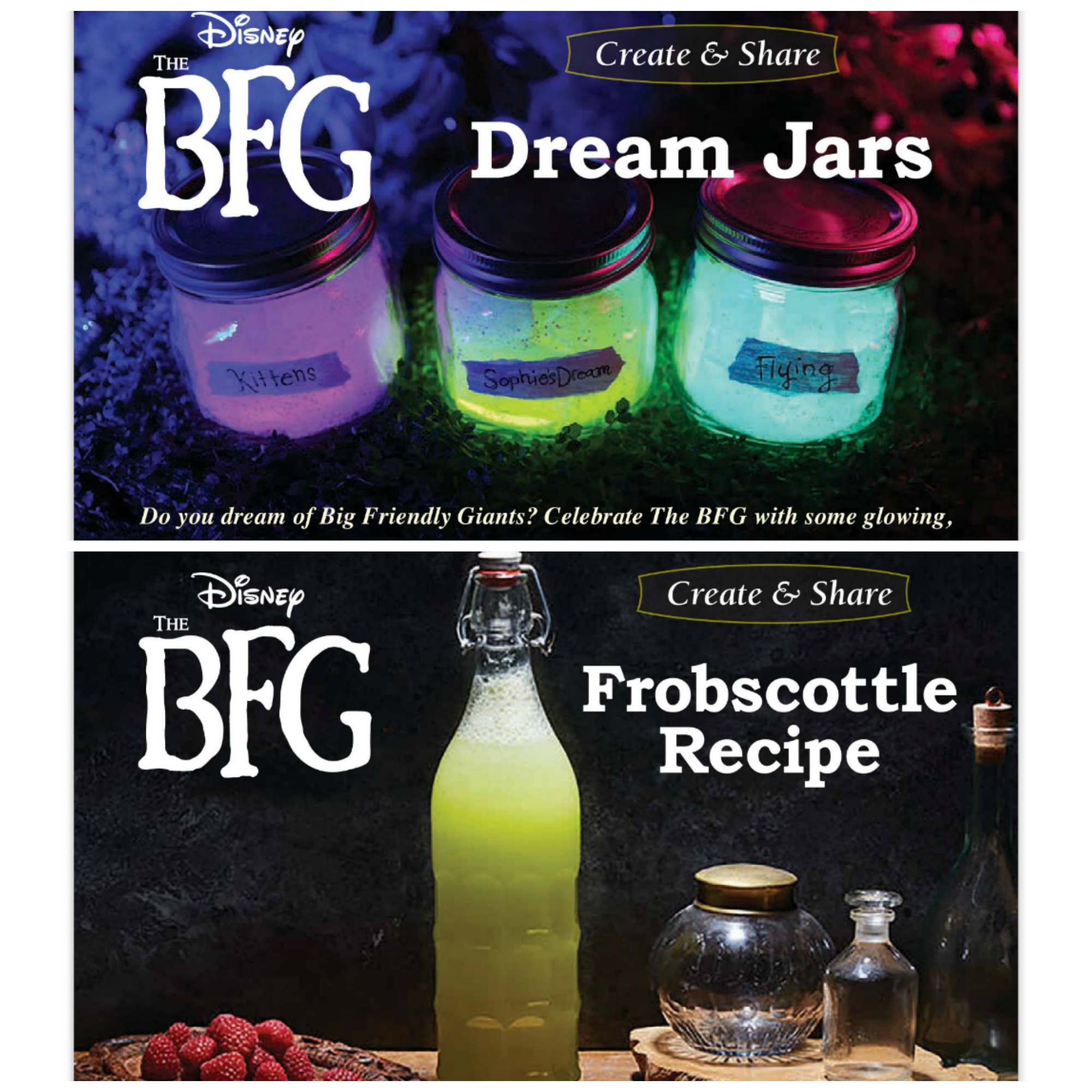 Make Disney's The BFG Dream Jars and Frobscottle Recipe #TheBFG #TheBFGBluRay