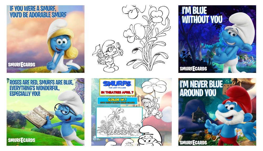 The Smurfs: The Lost Village Coloring & Activity Sheets and E-cards #SmurfsMovie