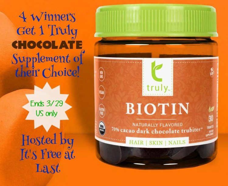 Truly Chocolate Trubites Supplement Giveaway - 4 Winners! US Ends 3/29