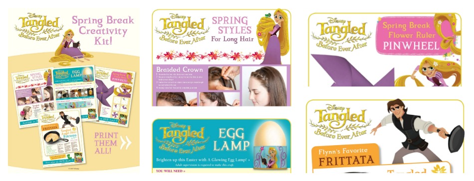 Print and Play: Tangled Before Ever After Spring Creativity Kit #Tangled 1