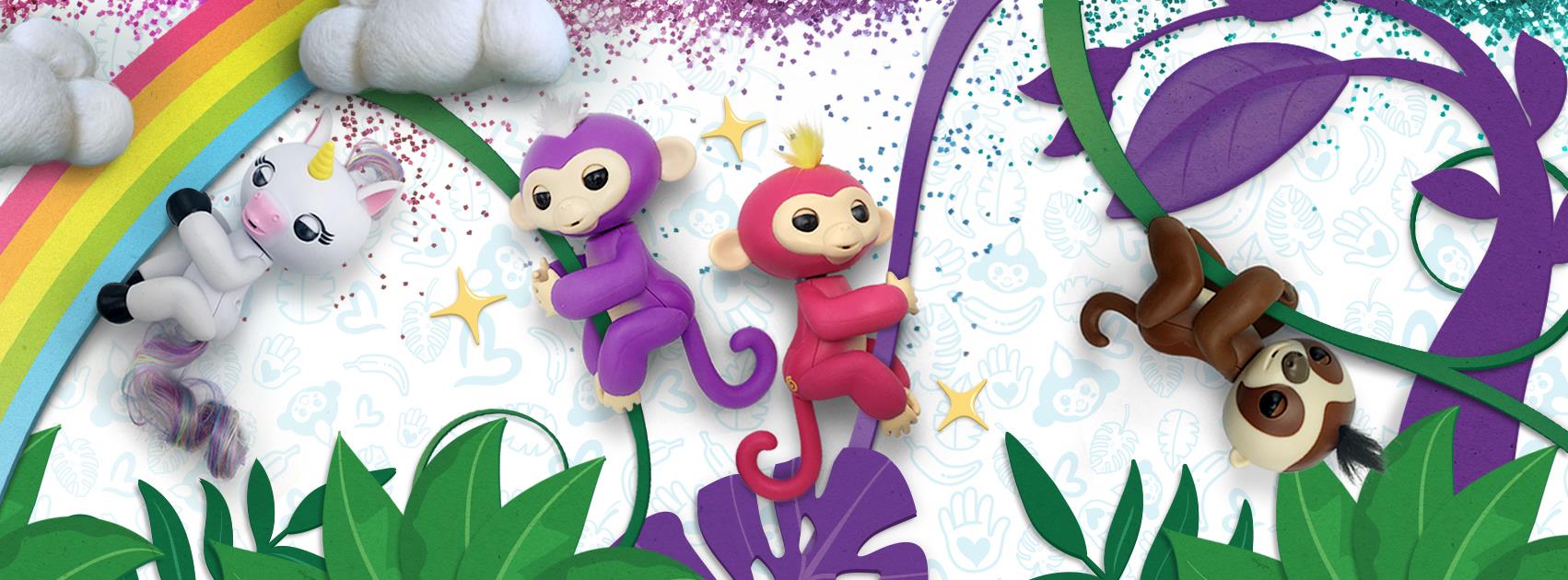 New Wowwee Fingerlings Unicorn Gigi Interactive Toy NIB Rare Monkey Exclusive